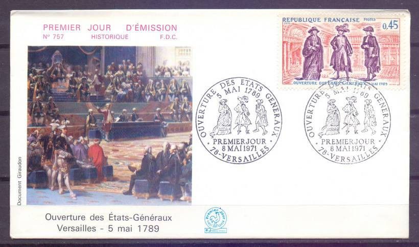 Znaczek Francja 1971 Mi 1750 FDC