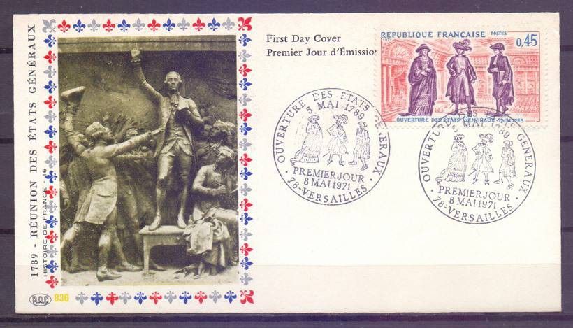 Znaczek Francja 1971 Mi 1750 FDC