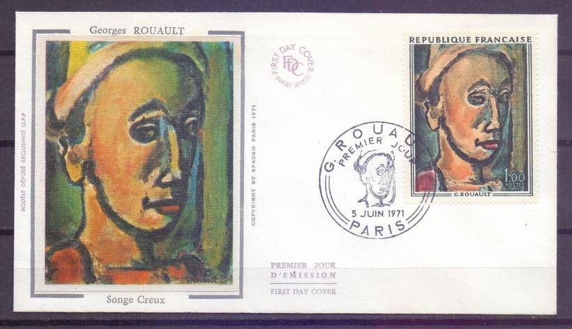 Znaczek Francja 1971 Mi 1754 FDC