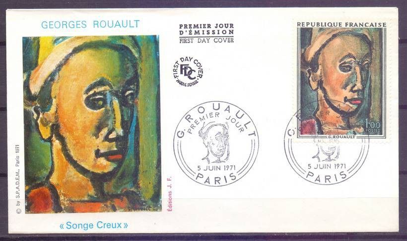 Znaczek Francja 1971 Mi 1754 FDC