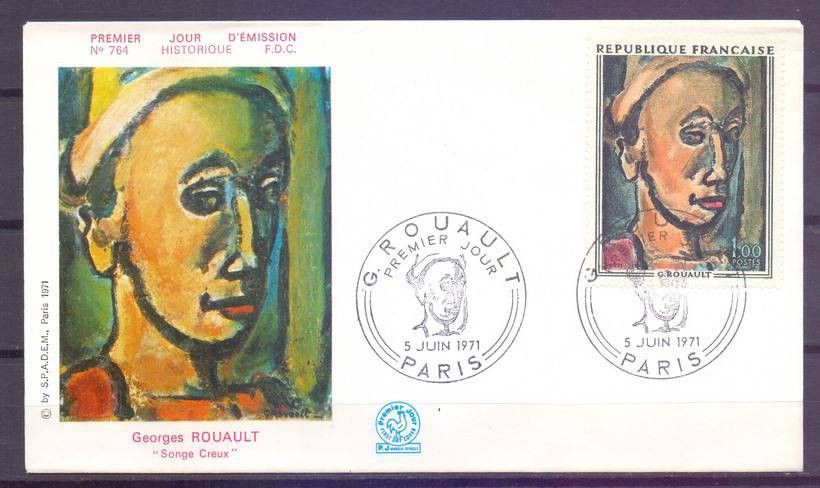 Znaczek Francja 1971 Mi 1754 FDC