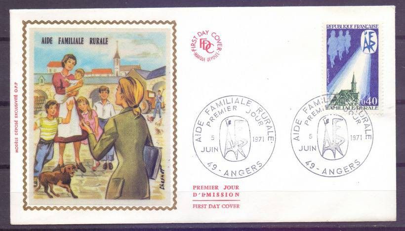 Znaczek Francja 1971 Mi 1755 FDC