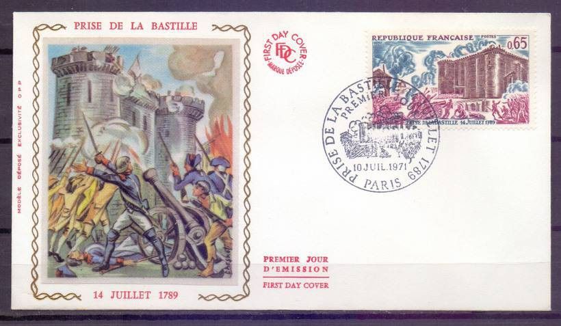 Znaczek Francja 1971 Mi 1765 FDC