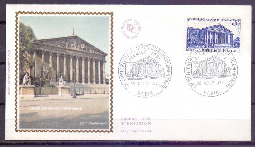Znaczek Francja 1971 Mi 1766 FDC