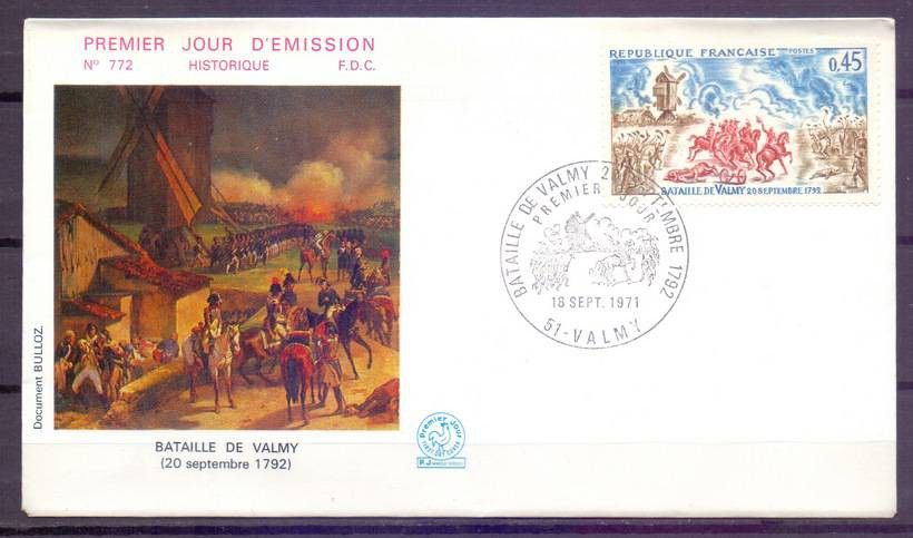 Znaczek Francja 1971 Mi 1767 FDC