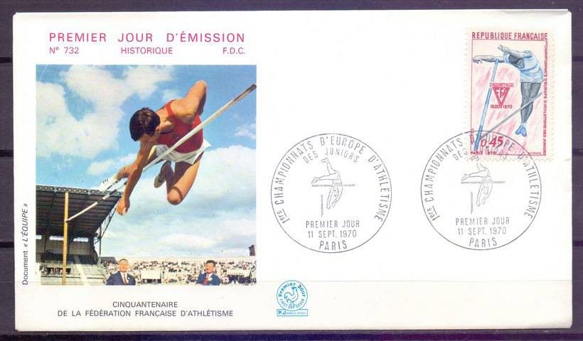 Znaczek Francja 1970 Mi 1722 FDC