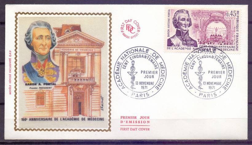 Znaczek Francja 1971 Mi 1776 FDC