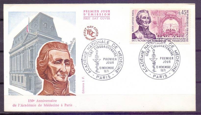 Znaczek Francja 1971 Mi 1776 FDC