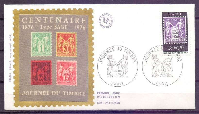 Znaczek Francja 1976 Mi 1956 FDC