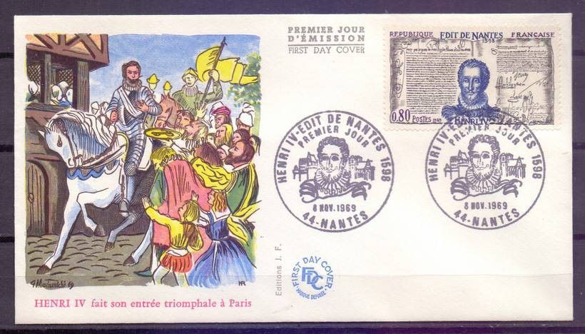 Znaczek Francja 1969 Mi 1690 FDC