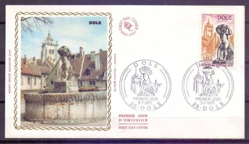 Znaczek Francja 1971 Mi 1757 FDC