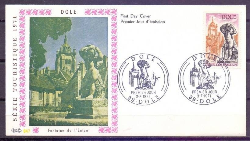Znaczek Francja 1971 Mi 1757 FDC