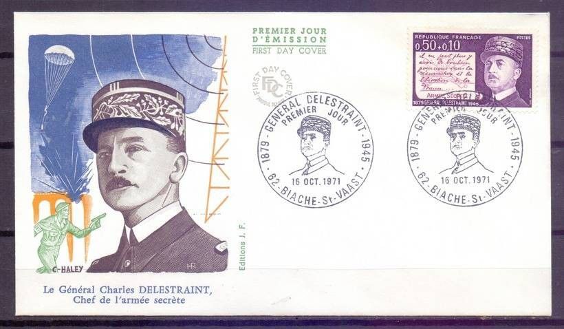 Znaczek Francja 1971 Mi 1769 FDC