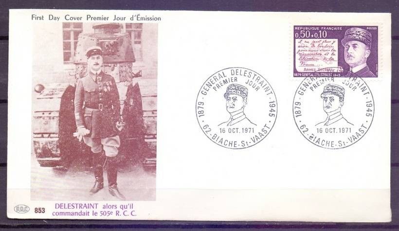 Znaczek Francja 1971 Mi 1769 FDC