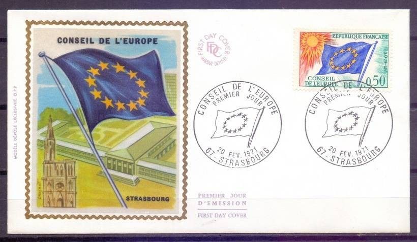 Znaczek Francja 1971 Mi die 15 FDC