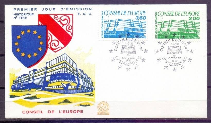 Znaczek Francja 1987 Mi die 43-44 FDC