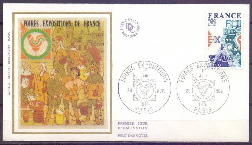 Znaczek Francja 1976 Mi 2000 FDC