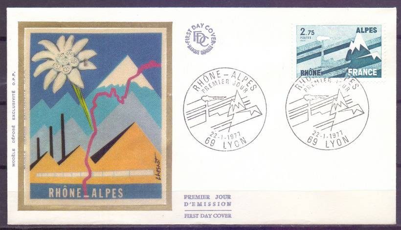 Znaczek Francja 1977 Mi 2008 FDC