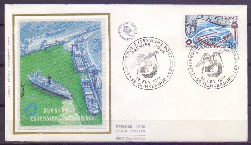 Znaczek Francja 1977 Mi 2013 FDC