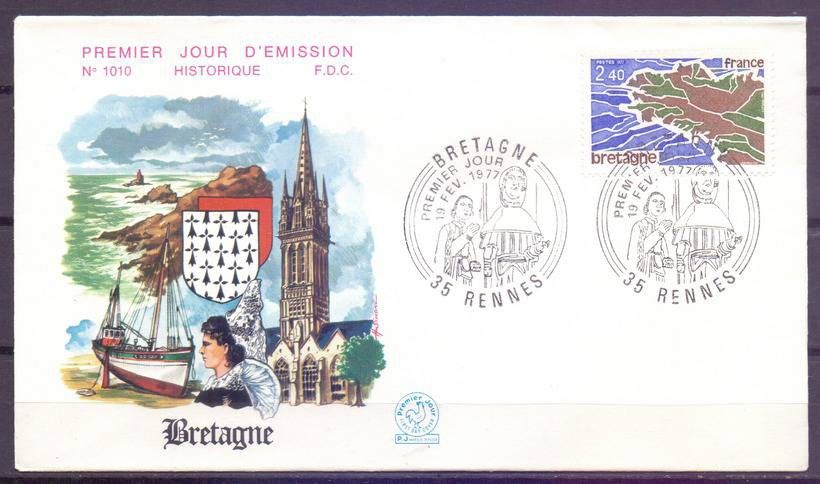 Znaczek Francja 1977 Mi 2014 FDC