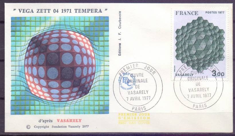 Znaczek Francja 1977 Mi 2022 FDC