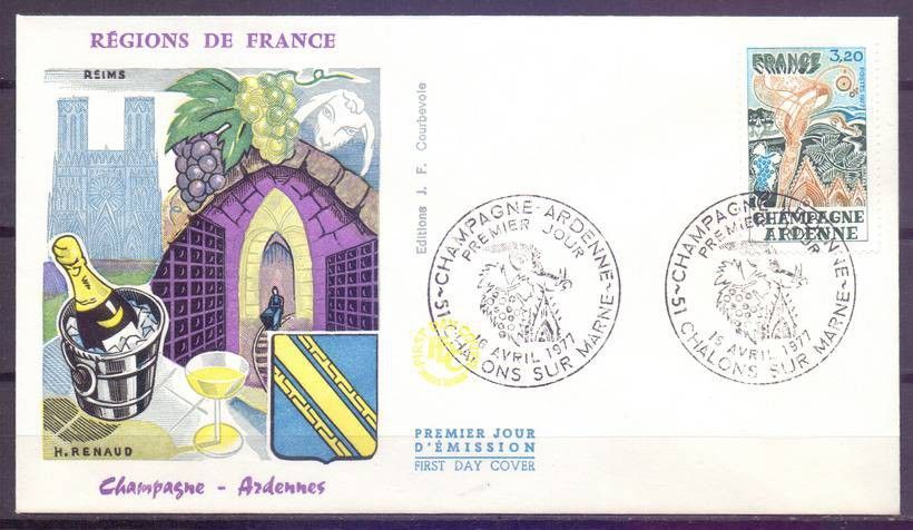 Znaczek Francja 1977 Mi 2023 FDC