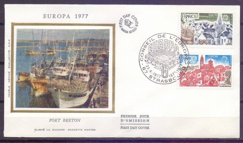 Znaczek Francja 1977 Mi 2024-2025 FDC