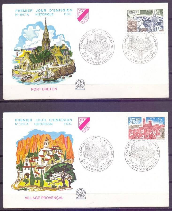 Znaczek Francja 1977 Mi 2024-2025 FDC