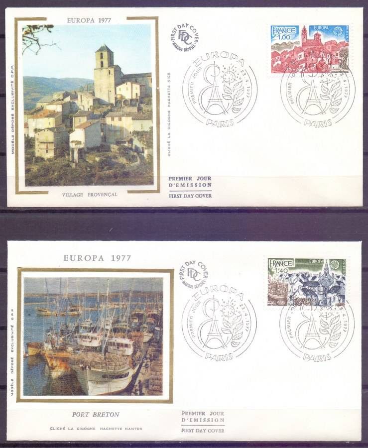 Znaczek Francja 1977 Mi 2024-2025 FDC