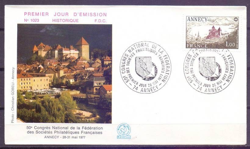 Znaczek Francja 1977 Mi 2031 FDC