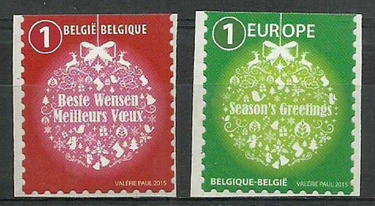 Znaczek Belgia 2015 Mi 4613-4614Do Czyste **