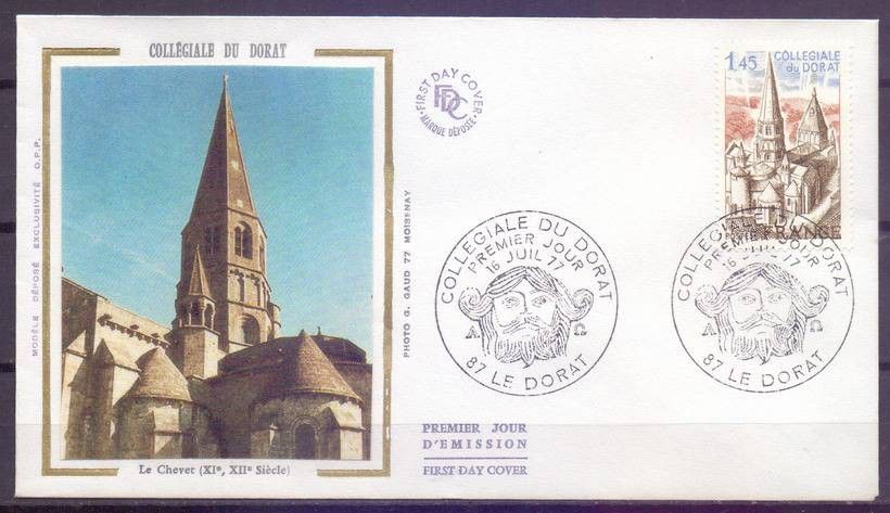 Znaczek Francja 1977 Mi 2042 FDC