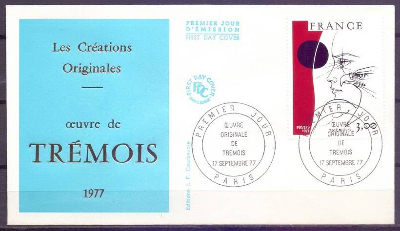 Znaczek Francja 1977 Mi 2044 FDC