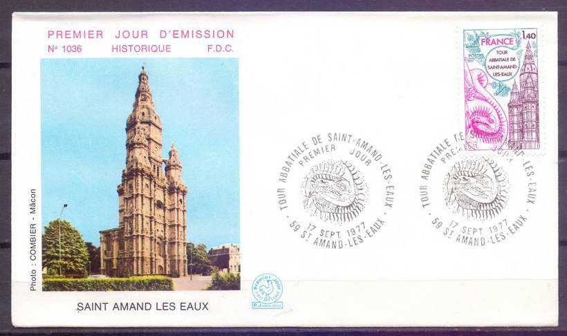 Znaczek Francja 1977 Mi 2045 FDC