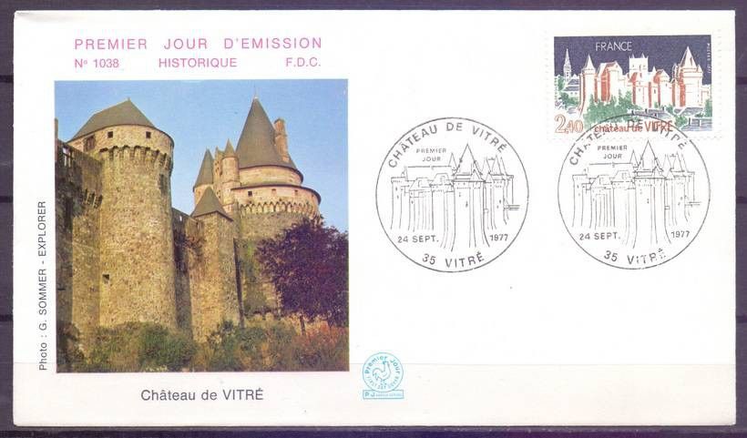 Znaczek Francja 1977 Mi 2046 FDC