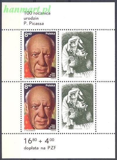 Znaczek Polska 1981 Mi bl 84 Fi bl 114 Czyste **