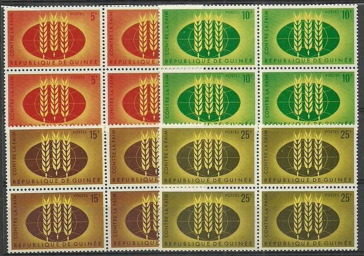 Znaczek Gwinea 1963 Mi 179-182 Czyste **