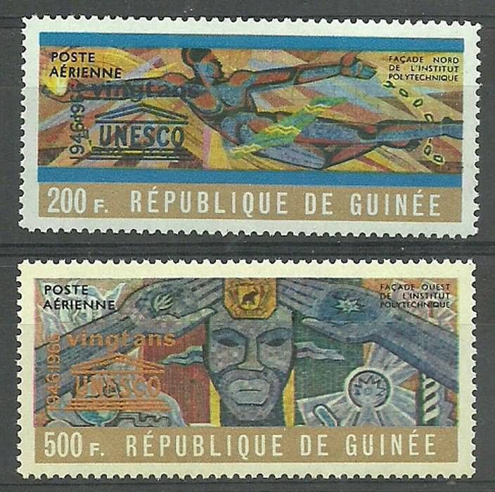 Znaczek Gwinea 1965 Mi 322-323 Czyste **