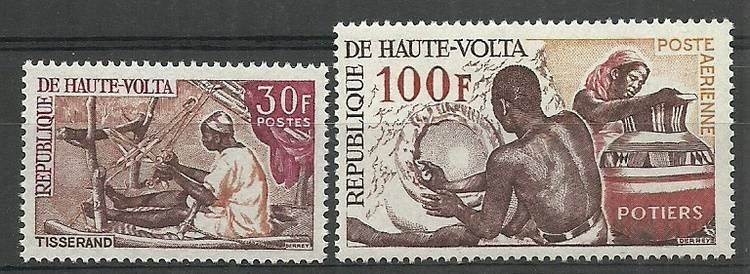 Znaczek Burkina Faso 1968 Mi 250-251 Czyste **
