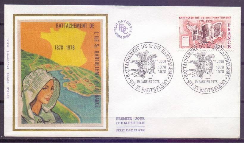 Znaczek Francja 1978 Mi 2067 FDC