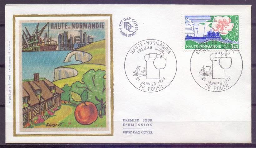 Znaczek Francja 1978 Mi 2069 FDC