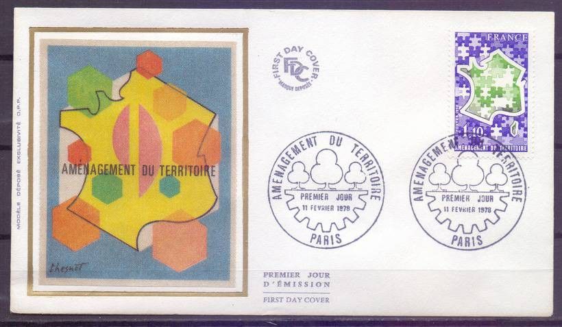 Znaczek Francja 1978 Mi 2072 FDC