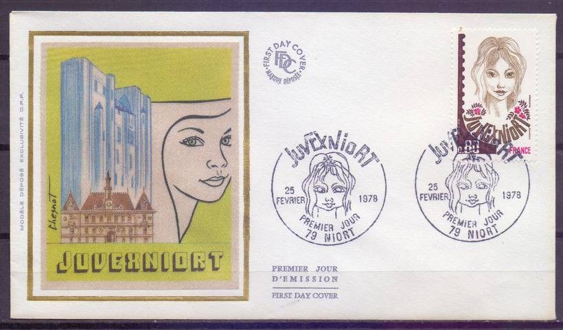 Znaczek Francja 1978 Mi 2075 FDC