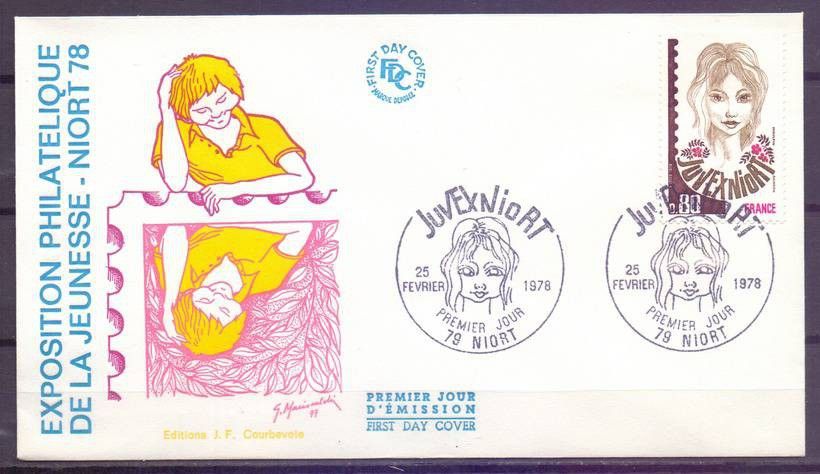 Znaczek Francja 1978 Mi 2075 FDC