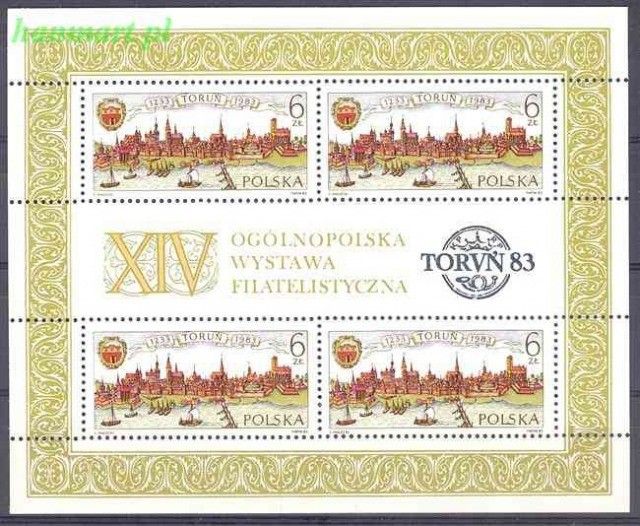 Znaczek Polska 1983 Mi bl 92 Fi bl 122 Czyste **
