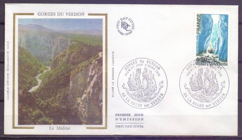 Znaczek Francja 1978 Mi 2077 FDC