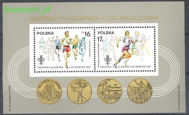 Znaczek Polska 1984 Mi bl 94 Fi bl 124 Czyste **
