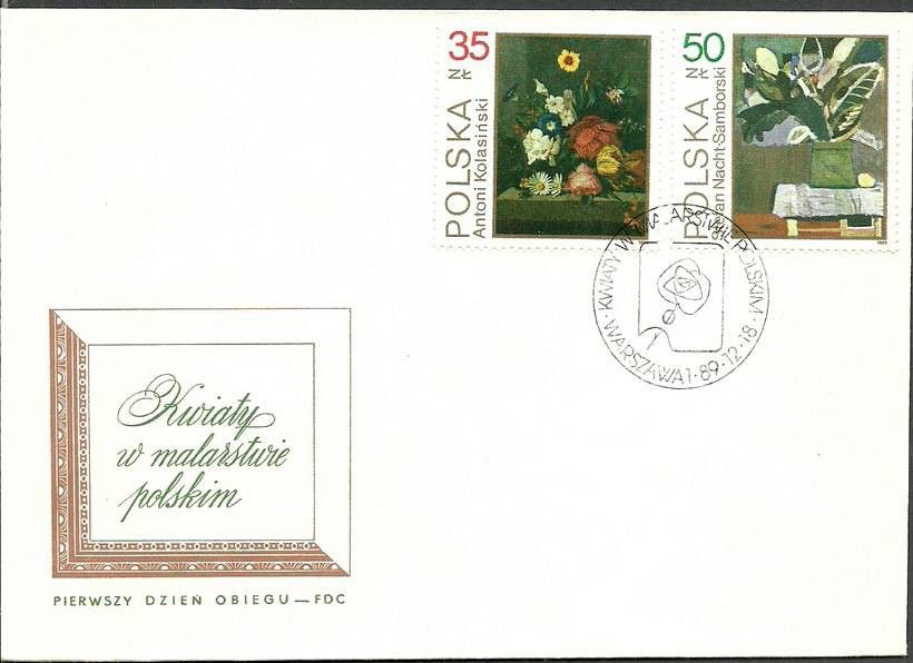 Znaczek Polska 1989 Mi 3239-3240 Fi 3091-3092 FDC