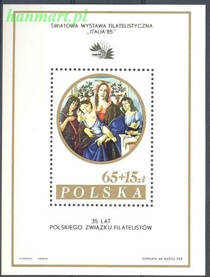 Znaczek Polska 1985 Mi bl 96II Fi bl 126II Czyste **