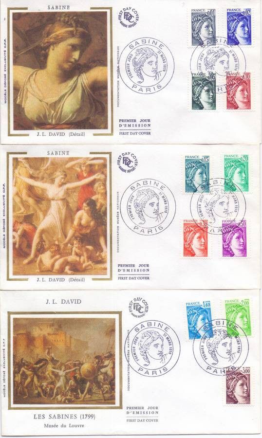 Znaczek Francja 1978 Mi 2080-2090 FDC